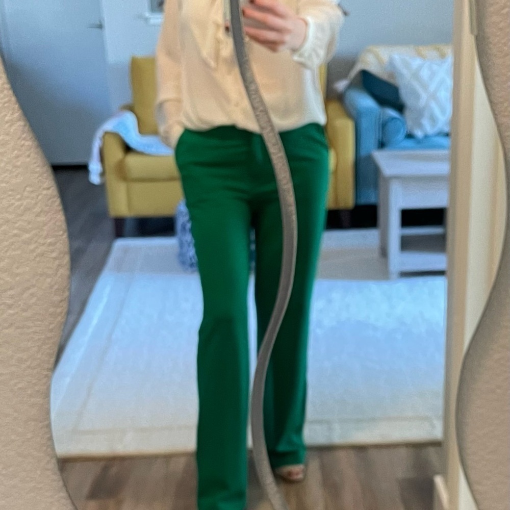 C By One Straight Leg Green Trouser - Picture 3 of 11